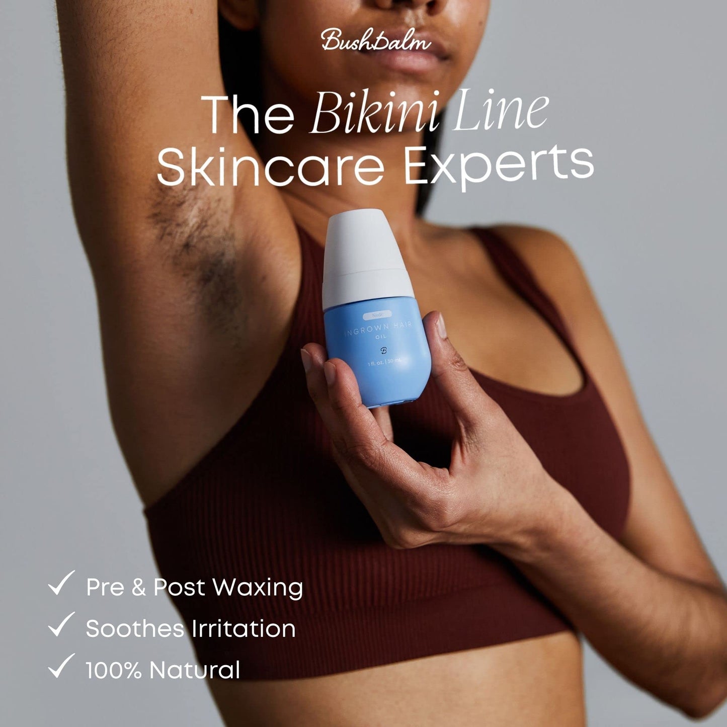 BushBalm Ingrown Hair & Razor Burn Treatment - Nude (Fragrance Free)