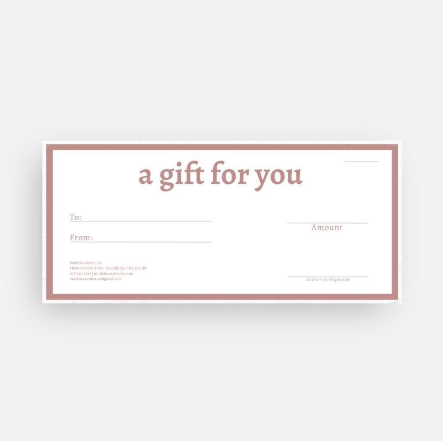 Muskoka Aesthetics Gift Card